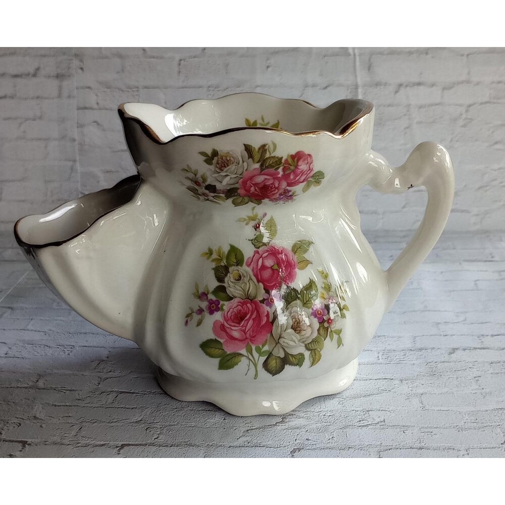 Foley Porcelain Shaving Mug | Harmony Rose Pattern | James Kent